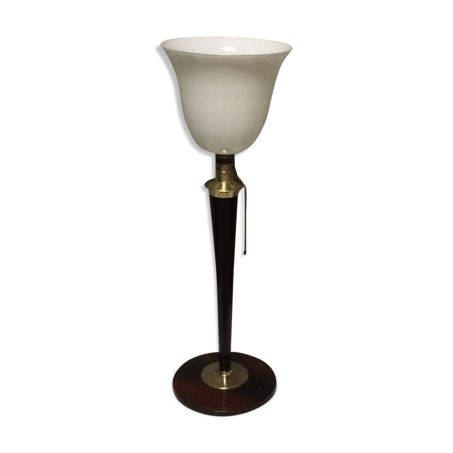 Lamp Mazda mahogany and brass  1930, 40