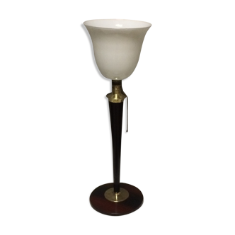 Lamp Mazda mahogany and brass  1930, 40