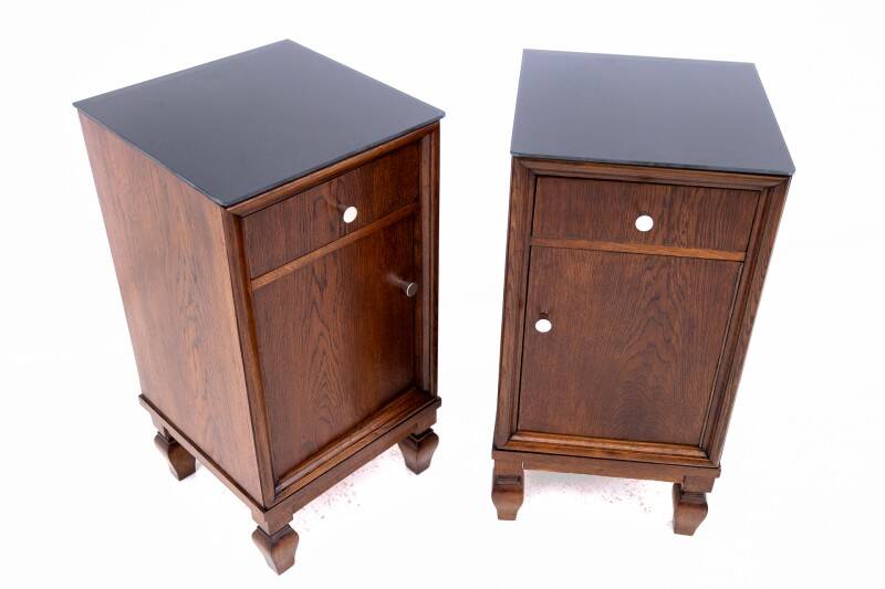 Pair of bedside tables from the early 20th century, Poland. After renovation.