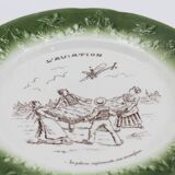 Assiette ancienne Lunéville l'aviation