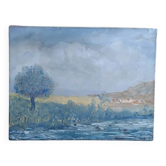 Paysage huile sur toile