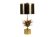 Maison Charles, "Agave" lamp in gilded bronze and patinated brass. 1970s