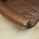 Brown leather armchair, Danish design, 1960s, designer: Edmund Jørgensen
