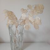 Glass vase, "leaves" pattern