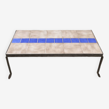Iron and ceramic coffee table