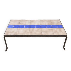 Table basse fer et céramique
