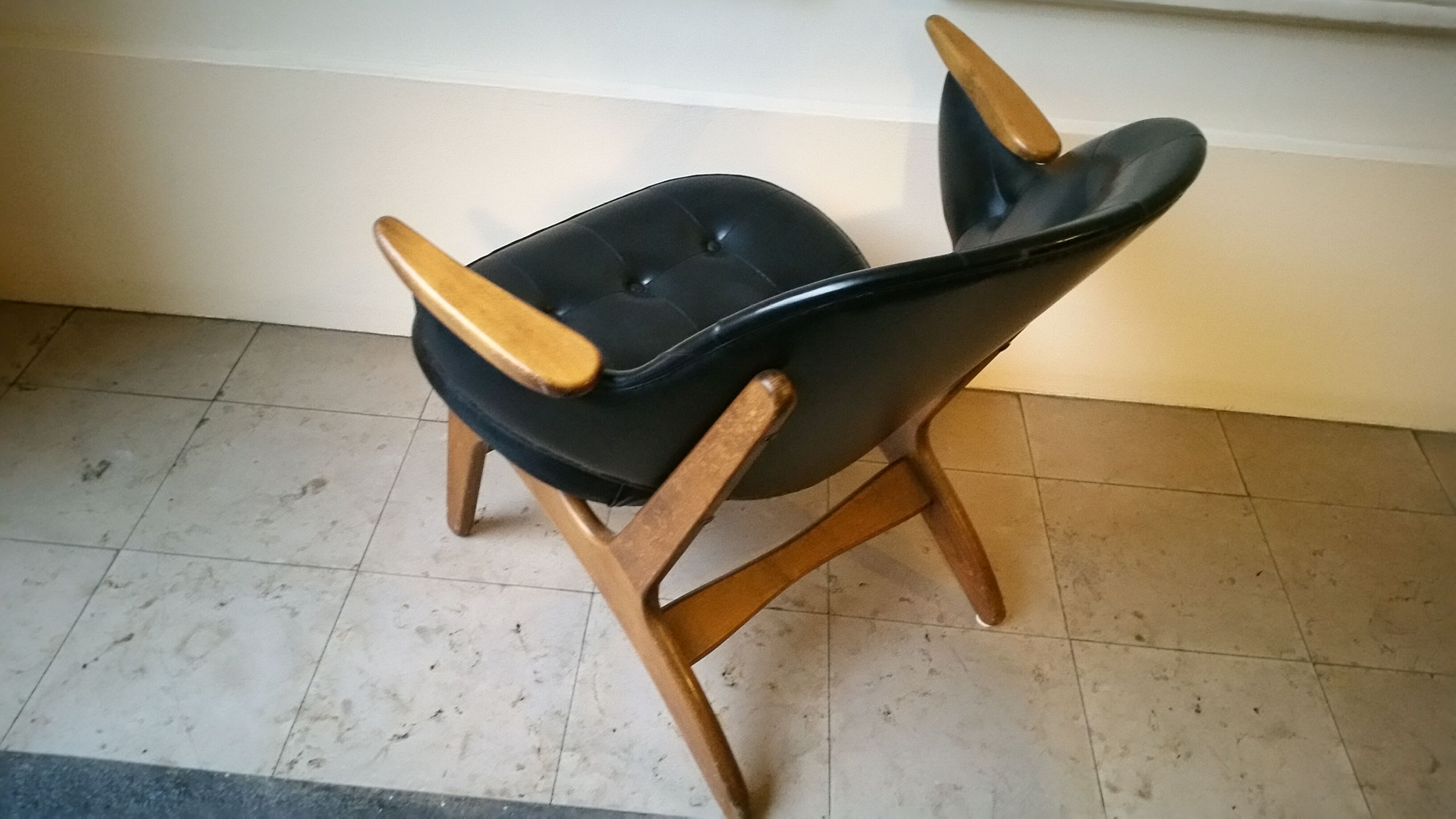 Chair cocktail Danish of Carl Edward Matthes Scandinavian vintage 50-60 years