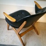 Chair cocktail Danish of Carl Edward Matthes Scandinavian vintage 50-60 years