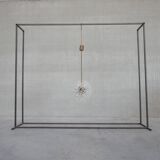 Pendentif autrichien en verre et laiton du milieu du siècle par Emil Stejnar