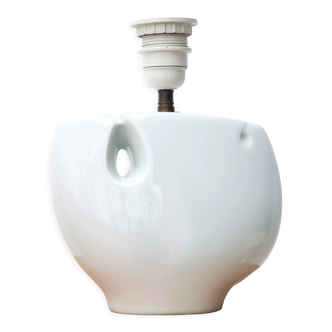 Freeform porcelain lamp from Virebent, 70s