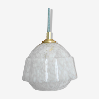 White Clichy glass lamp