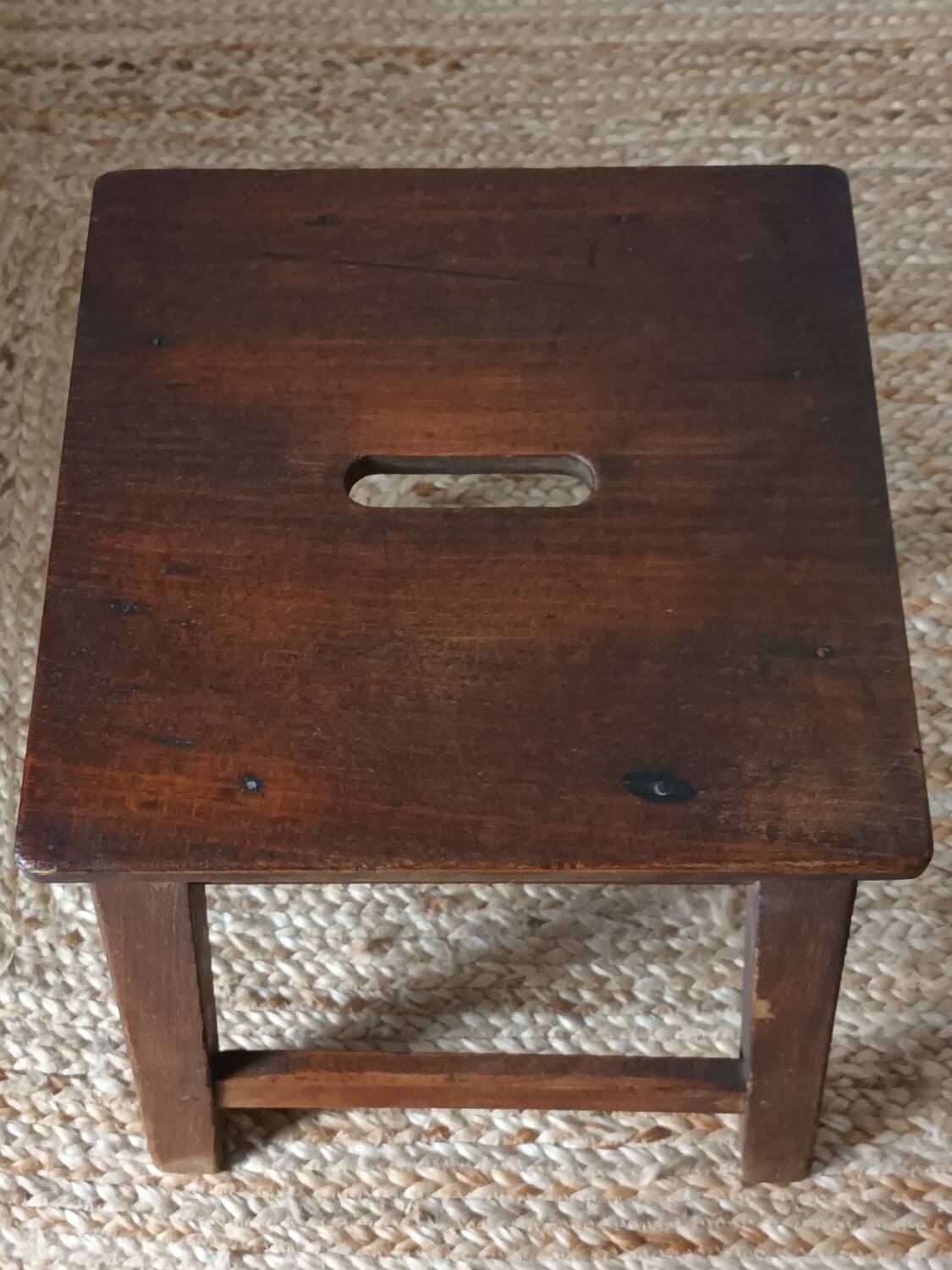 Country stool in old wood