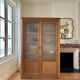 Armoire vitrée en chêne brut (rénovée)