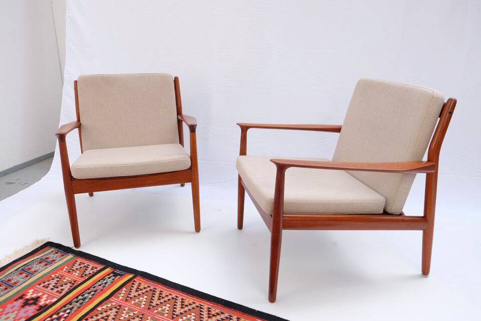 Easy Chair Svend Aage Eriksen in teak, 1960s-70s.