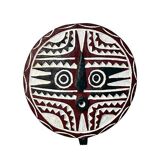 BWA shield painted Ø30cm in wood — “The Breath of the Ancestors”