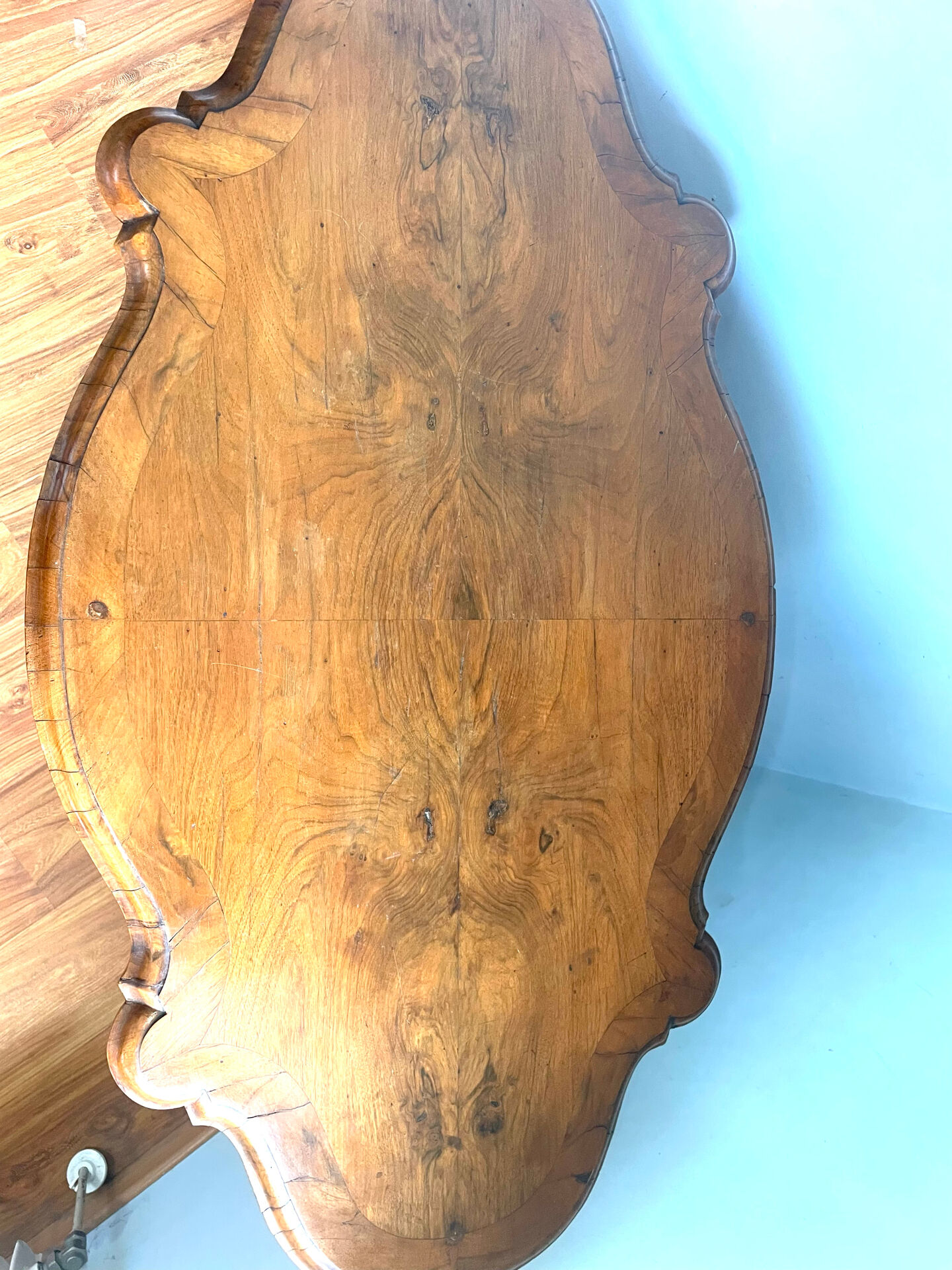 19th Century Victorian Walnut Coffee Table - Hand Carved