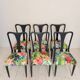 Italian vintage dining chairs by Osvaldo Borsani, 1940s, set of 6