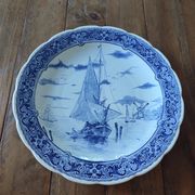 Decorative wall plate in Delft Blue