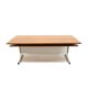 Large vintage wenge table, usable as a dining table, conference table or desk, dating from the 1970s
