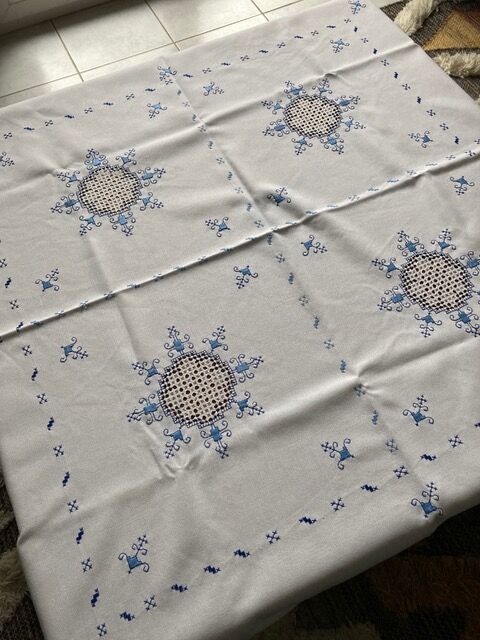 Embroidered tablecloth