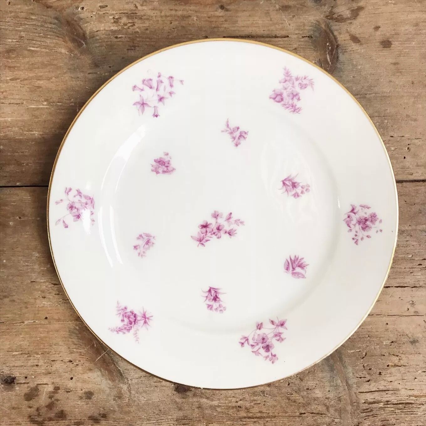 Set of 6 porcelain dessert plates