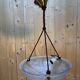 Sonover Art Deco ceiling light in pressed glass, suspended by cord – circa 19.