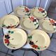 6 dessert plates Digoin Sarreguemines model "Ginette" years 30-40