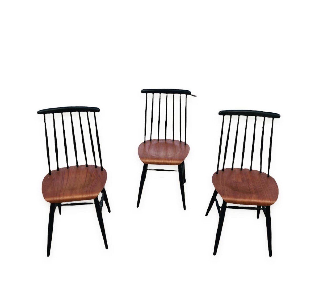 Set of 3 chairs "fanett" by Ilmari Tapiovaara
