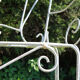 Banc en fer forgé ancien