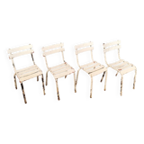 Set of 4 vintage Tolix bistro chairs