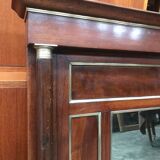 Trumeau - Mirror empire era in restored walnut  138x97cm