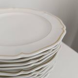 Lot assiettes plates et à dessert en porcelaine de Limoges