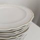 Set of Limoges porcelain flat and dessert plates