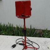 Industrial red metal projector