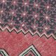 4x8 Pale Red Geometric Vintage Rug, 129x258Cm