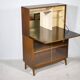 Mid Century Secretary Display Cabinet Highboard in Teak, 1960s