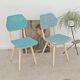 Lot de 2 chaises Tchécoslovaque
TON Bystrice Thonet Blanche et bleue
