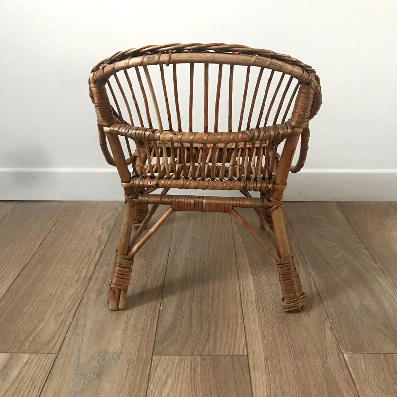 Fauteuil enfant osier