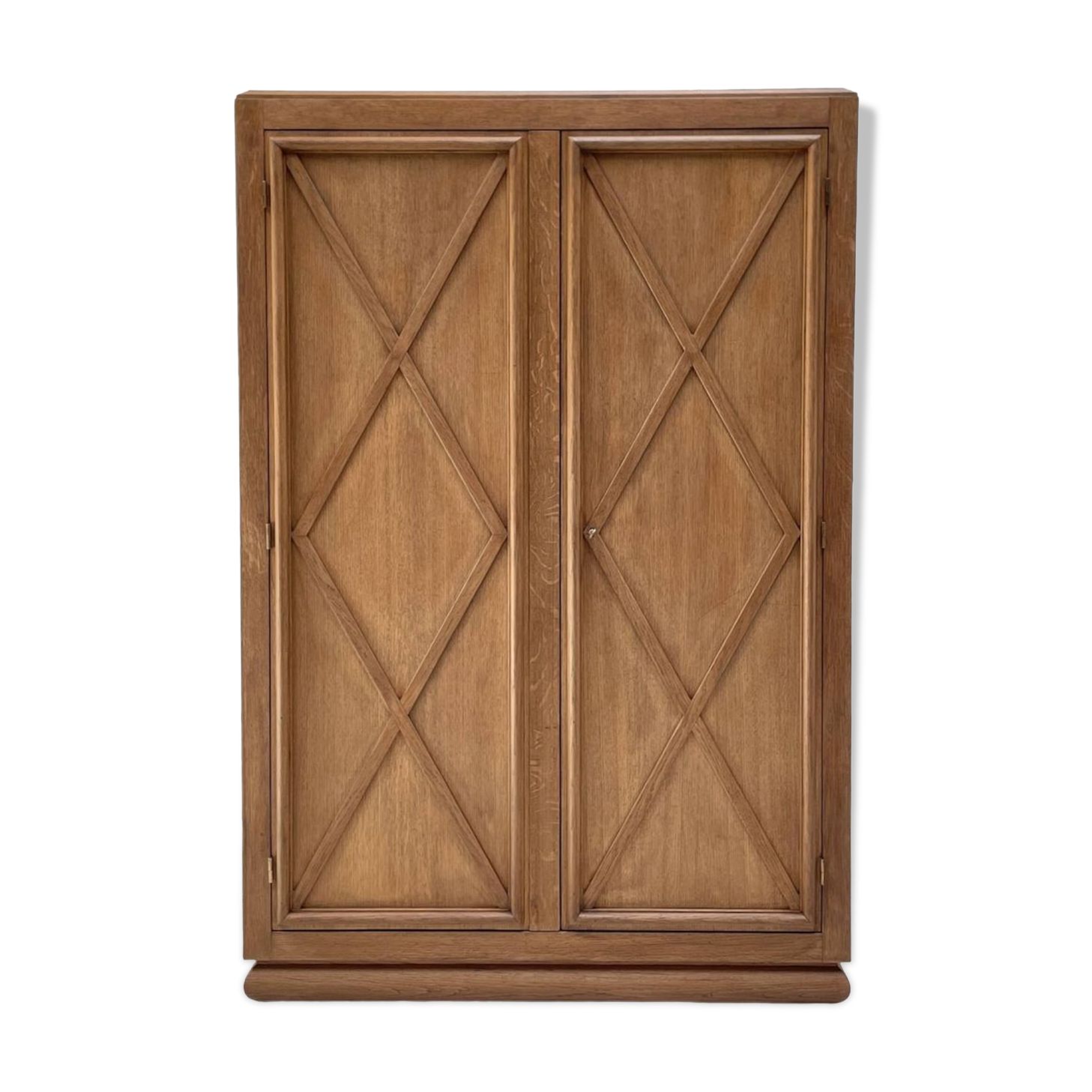 Storage unit in solid oak and veneer, circa 1960.