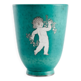 Vase Wilhelm Kage "argenta" pour Gustavsberg Suède 1945