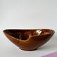 Large brown and colored ceramic bowl, design, 1970