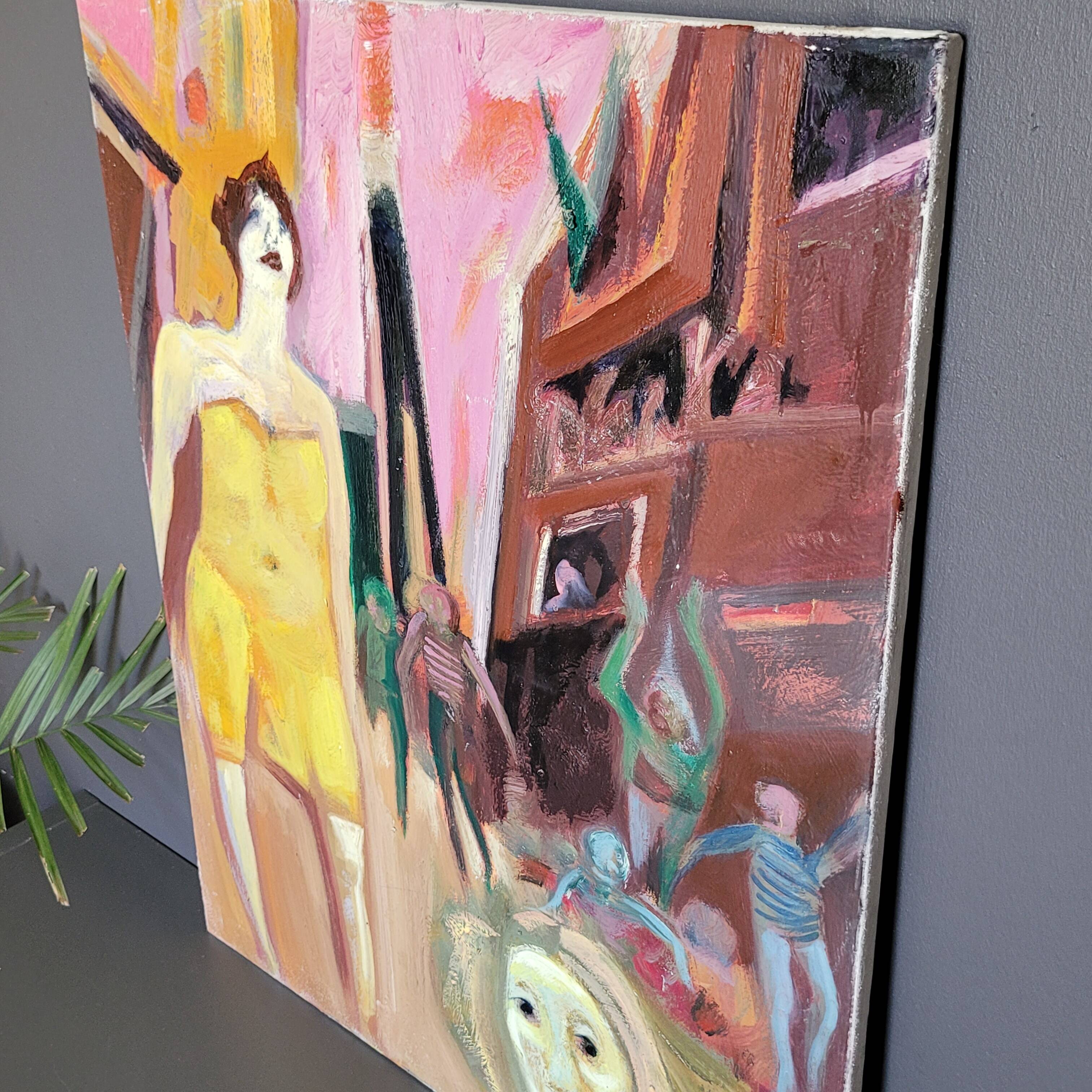 Painting Alain Richard (1933/2017) oil on canvas