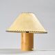 Table lamp in solid pine, French craftsmanship, 1970s.