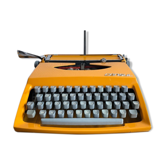 Orange consul typewriter 1970s