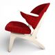 Fauteuil Lounge CE Matthes Modèle 33 par Carl Edward Matthes, 1950