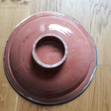 Plat rond en céramique artisanale de safi au maroc