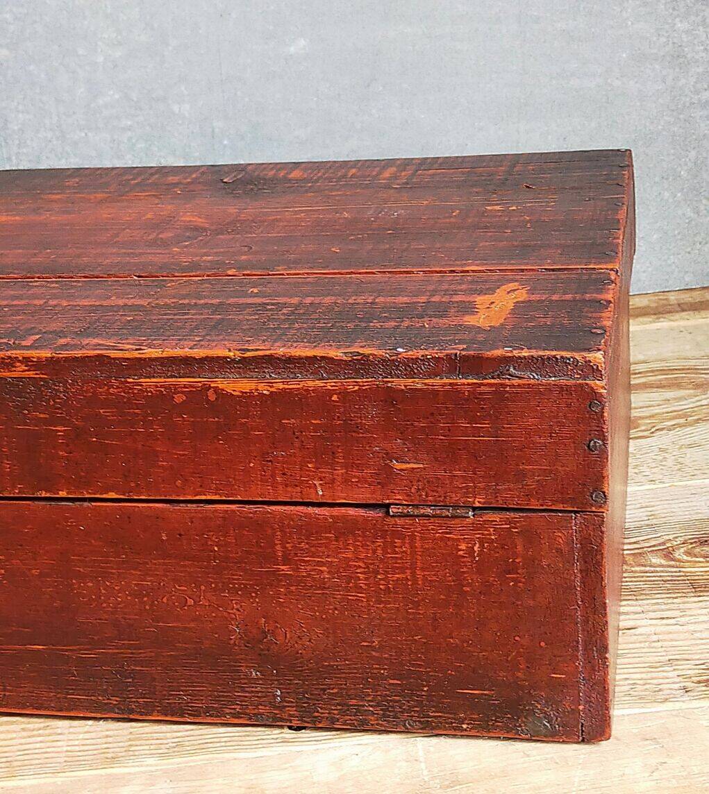 Painted wooden chest