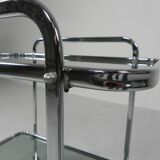 Vintage chrome serving trolley, 1960s