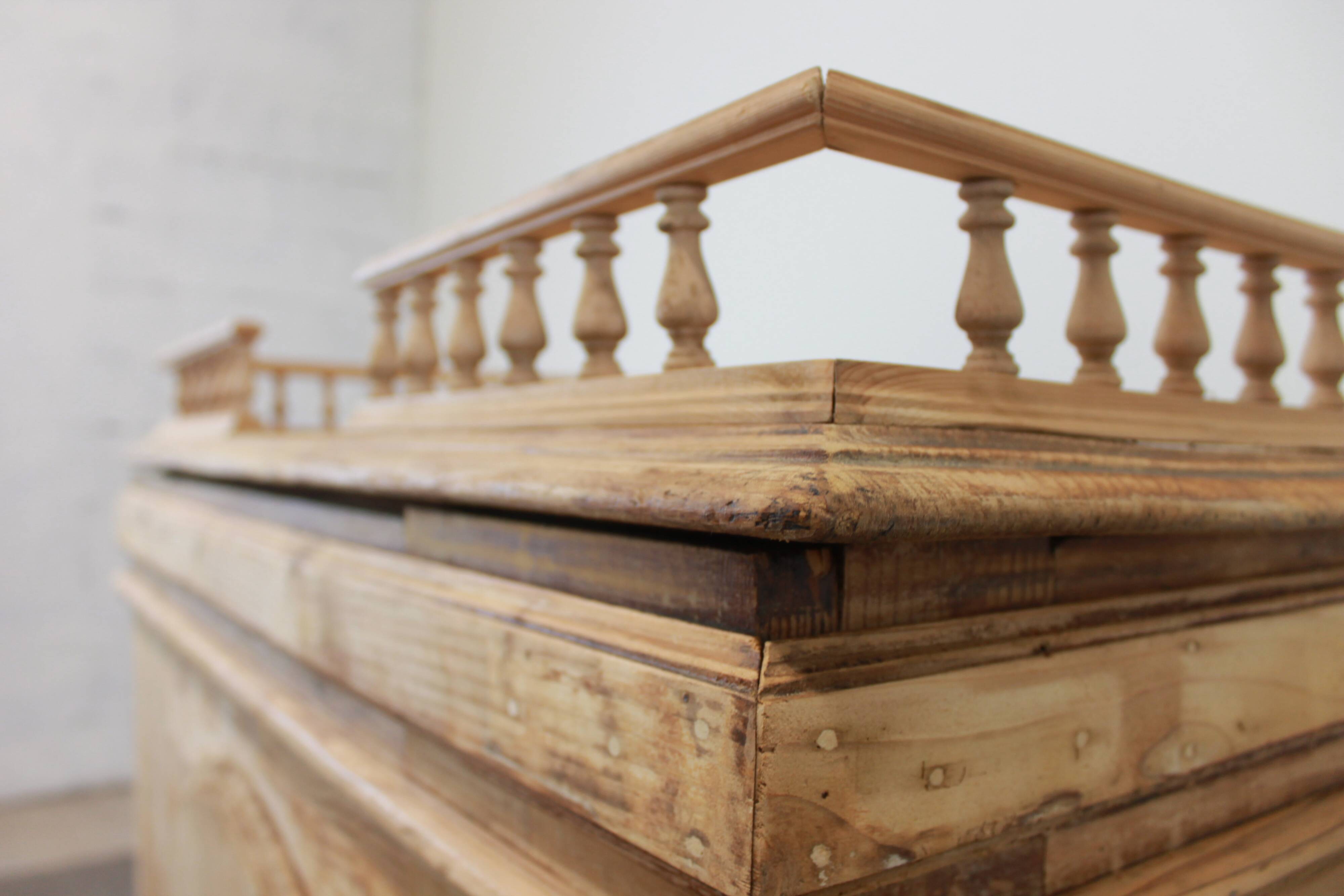 Fir wood trade counter