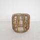 Round rattan stool